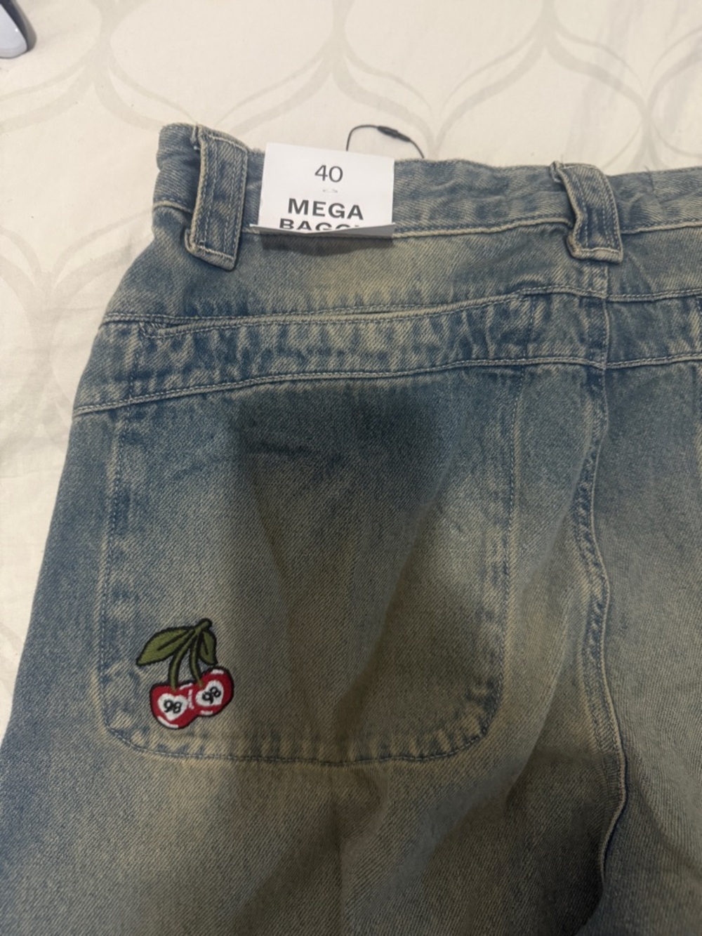 Bershka Light Blue Washed Denim Jeans